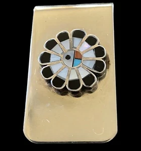 Zuni inlaid sun money clip - Imagen 1 de 2