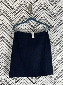 Neu mit Etikett Talbots A-gefütterter Rock Größe 2P marineblau schwarz meliert Wollmischung Taschen - Bild 1 von 9