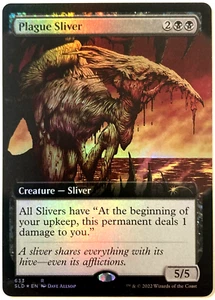 MTG Plague Sliver EXTENDED ART FOIL Secret Lair Drop 633 NM - Picture 1 of 6