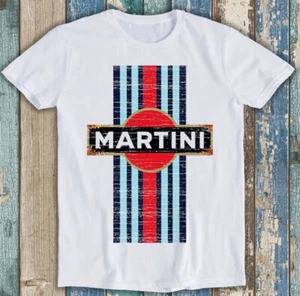 Retro Martini Racing T-Shirt Vintage Auto Hipster Unisex Cool Geschenk Tee 2101 - Bild 1 von 2