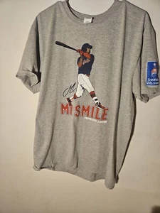 Francisco Lindor Mr. Smile graues T-Shirt Cleveland Indians Herren XL 2018 SGA - Bild 1 von 7