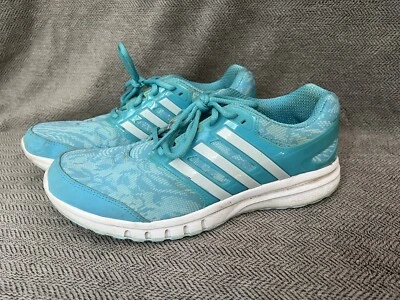 Adidas Galaxy Elite 2 running shoe, women's size 10, cyan/blue - Image 1 of 4