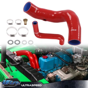 Fit For Jeep Cj5 Cj6 Base 1970-1975 Fuel Silicone Hose Complete Kit Set Red - Picture 1 of 9