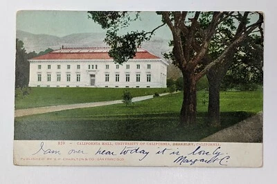 POSTAL DE COLECCIÓN CAL UC BERKELEY UNIVERSIDAD DE CALIFORNIA, California Hall 1907 Foto 1 de 2