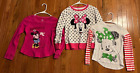 Minnie Mouse Girls Sweatshirt Long Sleeve Shirt lot of 3 Size 10/12 Winter Snow