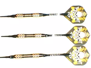 Soft Tip Darts 19 Gram Nickel Plated with Aluminum Shafts, New #1122 - Picture 1 of 3