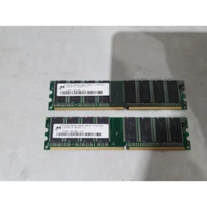 Lot of 2 Micron MT8VDDT6464AG-40BDB Memory DDR2 RAM (2 x 512MB) PC3200 2800MHz - Picture 1 of 5