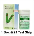 Original New Easy Touch Test Strips for Blood Glucose level – 25 Strips Total