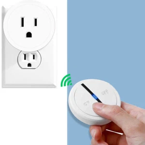 Spina presa wireless con telecomando 10A/1200W kit interruttore luce on/off espandibile US - Foto 1 di 16