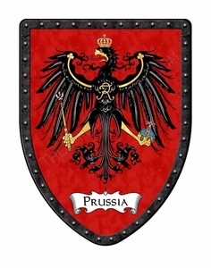 Escudo de exhibición de campo del escudo de armas real de Prusia - SH503PDGHG-Águila prusiana - Imagen 1 de 12