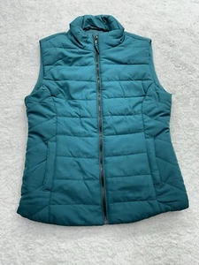 Aeropostale Damen Puffer Weste Jacke Full Zip Grün Größe Small Forrest Green - Bild 1 von 11