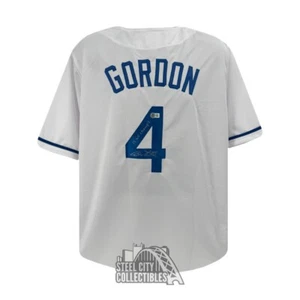 Alex Gordon 15 WS Champs Autographed Kansas City Custom White Jersey - BAS - Picture 1 of 2