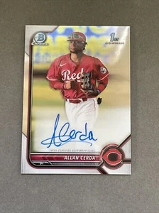 2022 Bowman Chrome Prospect 1st Bowman Auto Allan Cerda #CPA-AC Cincinnati Reds - Bild 1 von 3