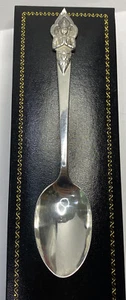 Vintage Sterling Silver Siam Thailand Demitasse Teaspoon 5.25” Antique 925 Spoon - Picture 1 of 11
