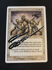 MTG Magic Kjeldoran Royal Guard Shadow Signed Artist Proof x1 7th Ed. Critchlow