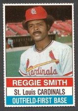 1976 HOSTESS #30  Reggie Smith  ST LOUIS CARDINALS  ( Full Lines )  SP  NM  A