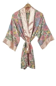 Abito kimono vintage floreale cottagecore Victorias Secret O/O ottime condizioni - Foto 1 di 13