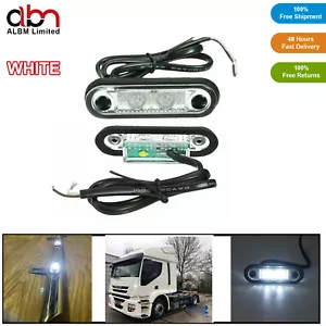 LAMPADA MARCATORE A BARRA KELSA STILE HELLA BIANCO STILE LED FLUSH FIT LUCE 12v 24v UK stock - Foto 1 di 13