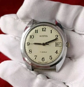 ⭐ VINTAGE Soviet wrist watch VOSTOK WOSTOK mechanical 2414.A Made in USSR 1980s - Picture 1 of 24