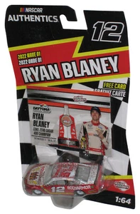 Nascar Authentics Ryan Blaney (2021) Red & White 1:64 Toy Car #12 w/ Sticker - Picture 1 of 1