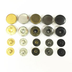 24 Pairs Mini Snap Button Metal Buckle 6mm Invisible Doll Clothing Buttons Craft - Picture 1 of 5