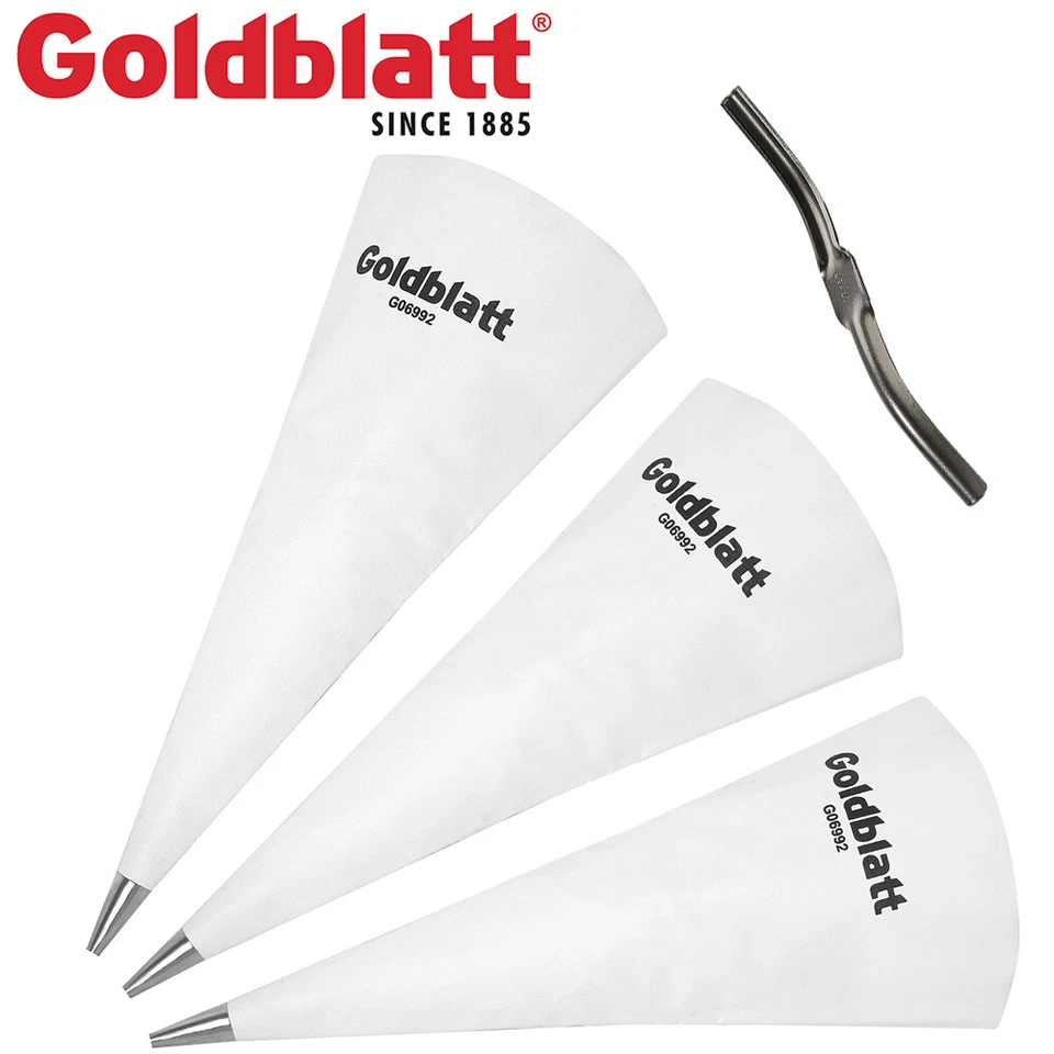 Goldblatt 4PC Tile Grout Masonry Mortar Bag Set 1PC Brick Jointer 3PC Grout Bags - Image 1 of 4