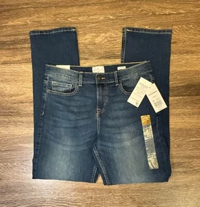 True Craft Womens Blue Slim Fit Medium Wash Denim Straight Leg Jeans Size 18 - Picture 1 of 7