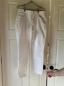 WHBM White House Black Market Womens 10L White Skinny Ankle High Rise Sculpt - Picture 1 of 8