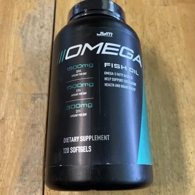 JYM Suplemento Ciencia Aceite de Pescado 2800mg Alta Potencia Omega 3, EPA DHA DPA 120-Ct Foto 1 de 3