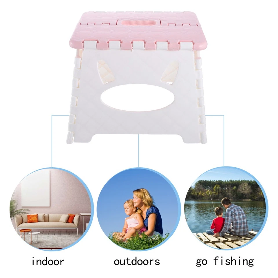 1 Stück tragbarer Kunststoff-Klapphocker, Küchenhocker, Klappstufe - Bild 1 von 4