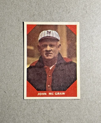 Tarjeta de béisbol Fleer #66 1960 John McGraw vintage excelente+ Foto 1 de 2