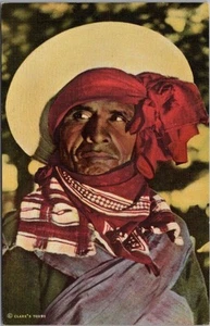 1940 GUATEMALA Postal "36 - ALCALDE INDIO, Todos Santos" Curteich Lino Sin Usar - Imagen 1 de 2