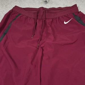 Pantalones de chándal Nike Dri-Fit para hombre XL granate elástico cintura pierna recta logotipo - Imagen 1 de 11