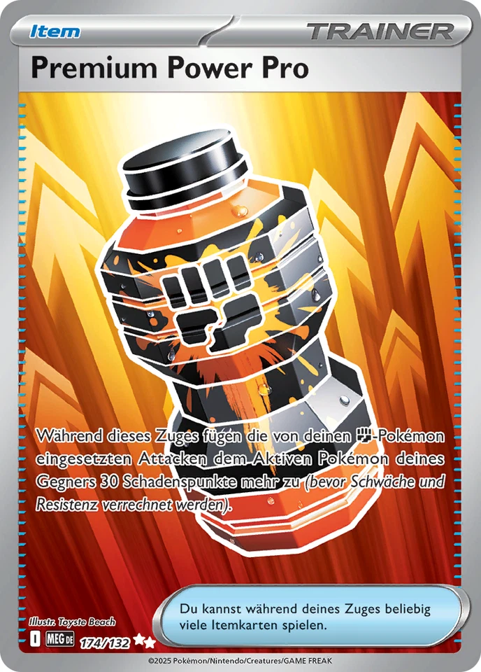 Pokemon Karte Premium Power Pro 174/132 Mega-Entwicklungen Full Art Deutsch - Bild 1 von 1
