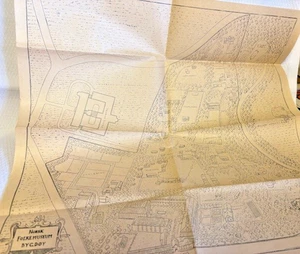 Mapa Norsk Folkemuseum por G Doy Vintage Oslo Noruega Folk Museum - Imagen 1 de 2