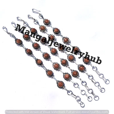 Браслеты со светящимися солнечными камнями из стерлингового серебра 925 пробы оптовый лот ювелирных изделий - Изображение 1 из 4