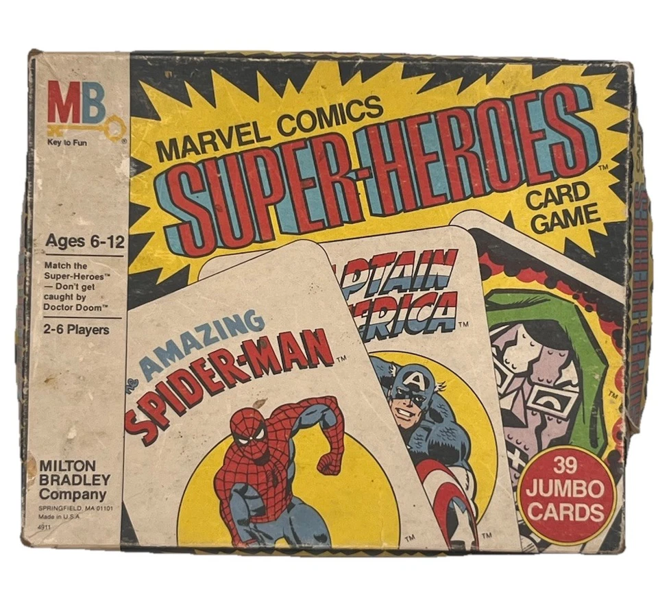 Vintage 1978 Marvel Super-Heroes Card Game INCOMPLETE 34 Cards VTG - Image 1 of 4