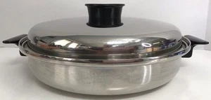 TOWNECRAFT CHEF'S WARE PADELLA JUMBO 12" acciaio inox *LEGGI* - Foto 1 di 18