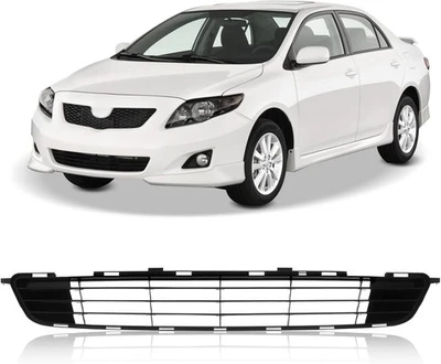 Front Bumper Lower Grille for 2009-2010 Toyota Corolla Black - Imagem 1 de 4