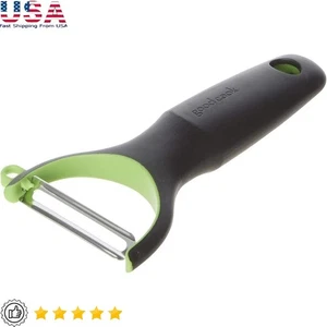 Non-Slip Grip Vegetable Peeler W/ Stainless Steel Blades & Eye Remover New - Picture 1 of 8