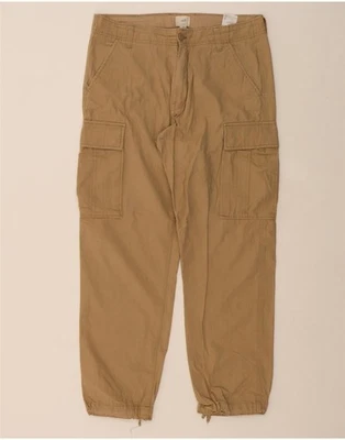 H&M Mens Joggers Cargo Trousers W32 L28 Brown Cotton DF22 - Image 1 of 3