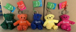 Harrods Plush Bear Keyring - choose your favourite colour - Picture 1 of 12