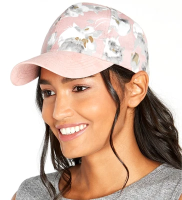 INC International Concepts Women's 100% Cotton Body Floral Baseball Cap Pink - Image 1 of 4