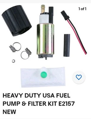 Misfires Are Us HEAVY DUTY USA FUEL PUMP & FILTER KIT E2157 NEW  - Image 1 of 2