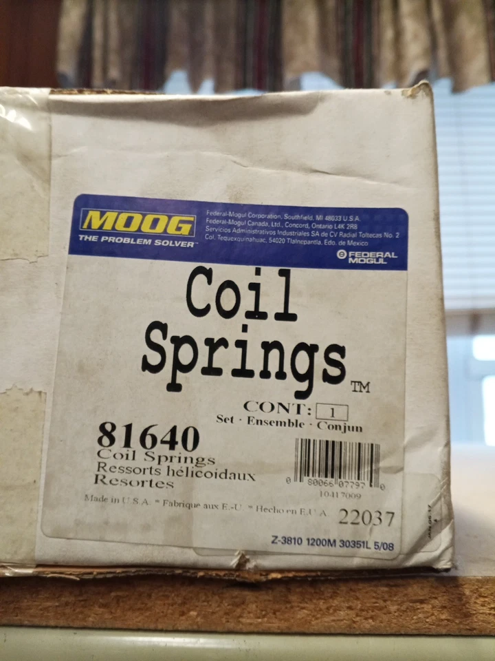Juego de muelles helicoidales Moog 81640 para Toyota Prius C 12-19 NOS Foto 1 de 1