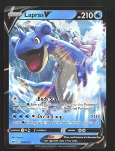 Lapras V #049/202 SWSH01: Juego Base Espada y Escudo Ultra Raro - Casi Nuevo - Imagen 1 de 2