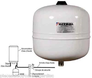 Vase d'expansion pour eau sanitaire GITRAL 12 Litres - Imagen 1 de 1