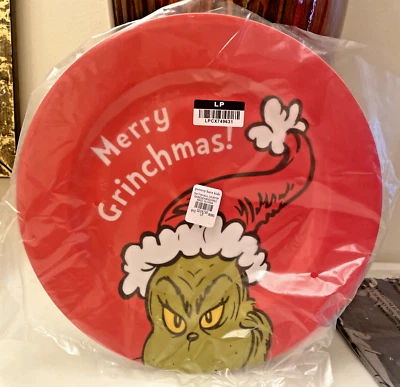 Pottery Barn GRINCH Navidad PLATO vacaciones Dr Seuss Disney fiesta niño Foto 1 de 4