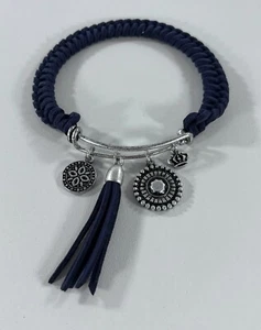 New Premier Designs Jewelry CHARMED 7.5" Braided Charm Bracelet - Picture 1 of 3