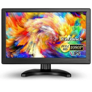 Portable LCD HDMI Monitor VGA BNC USB Home Security CCTV Monitor Screen Display - Picture 1 of 49